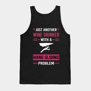 Wine Drinker Hang Gliding Glider Tank Top